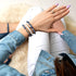 Blue Aventurine | .925 Sterling Silver | Healing Gemstone Bead Bracelet